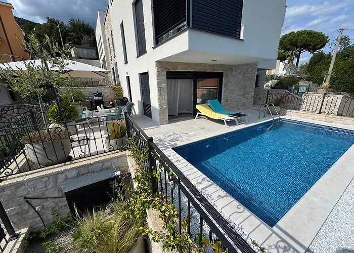 לובראן Aura Adriatica Olive - Luxury Apartment, Private Pool, Sea View, Parking תמונה